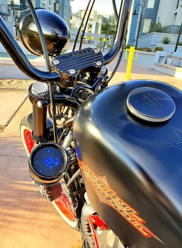 Miniatura 5 de JBSporty ♤ juego con soporte lateral para velocímetro para Harley Sportster♧