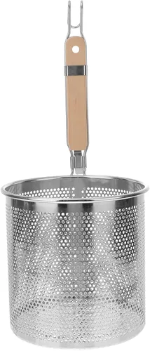 Colador de mango de cuchara de filtro de acero inoxidable, práctico colador de utensilios de cocina, colador de fideos, herramienta de cocina de