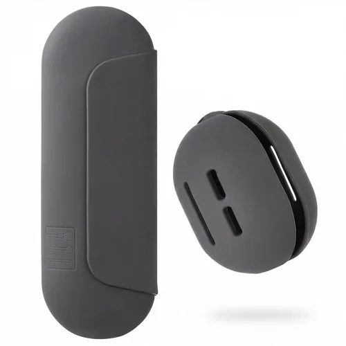 Miniatura 21 de AGIKET Soporte de silicona para brochas de maquillaje, bolsa de cosméticos de viaje: soporte suave y portátil para brochas cosméticas faciales