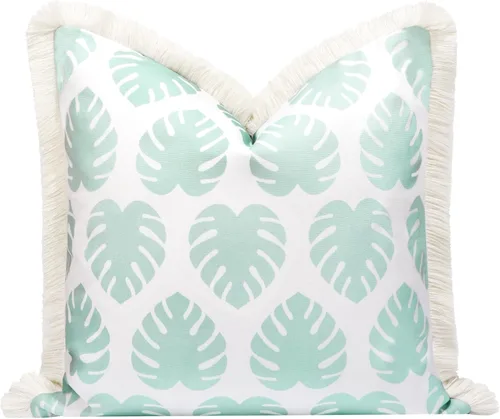 Miniatura 9 de Hofdeco Premium Solo funda de almohada lumbar para patio costero de otoño, 12 x 20 pulgadas, repelente al agua para patio trasero, sofá, borla