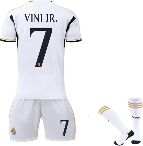 UXPEU Soccer Jersey Boys Ro'naldo Jersey Kids #7 Football Training Uniforms for Boys Youth Soccer Shirts and Shorts Kit Set