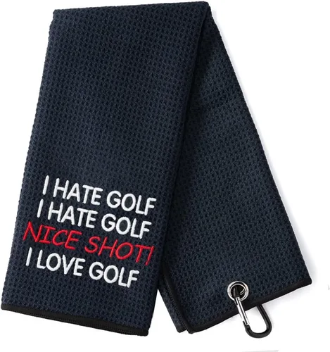Miniatura 7 de DYJYBMY Best Grandpa by Par - Toalla de golf divertida, toallas de golf bordadas para bolsas de golf con clip, toalla de golf para abuelo, regalo