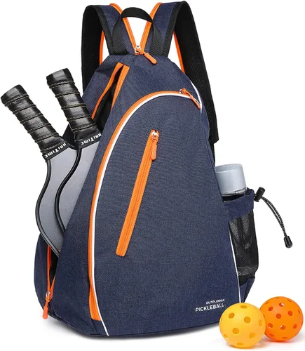 Bolsas de pickleball para hombres y mujeres, bolsa de remo de pickleball deportiva, bolsa de pickleball ajustable con gancho para cerca, mochila