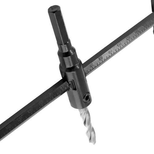 Miniatura 8 de Sierra de agujero ajustable de 1-3/16" a 7-7/8" (30 a 7.874 in), broca de corte circular resistente para madera y paneles de yeso, herramientas
