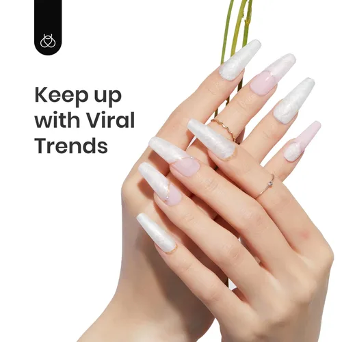 Miniatura 127 de Beetles - Esmalte de uñas de gel rosa claro, 0.5 fl oz, color rosa bebé, esmalte de gel que se absorbe con luz UV LED, arte de uñas de verano, salón