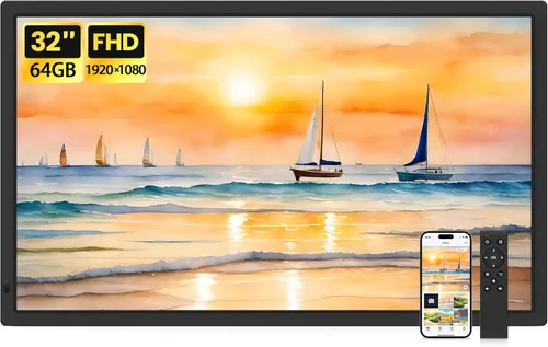 Miniatura 12 de Marco de fotos digital WONNIE de 15,6", 64GB Uhale, marco electrónico grande con WiFi, pantalla táctil IPS FHD de 1920 x 1080, comparte fotos