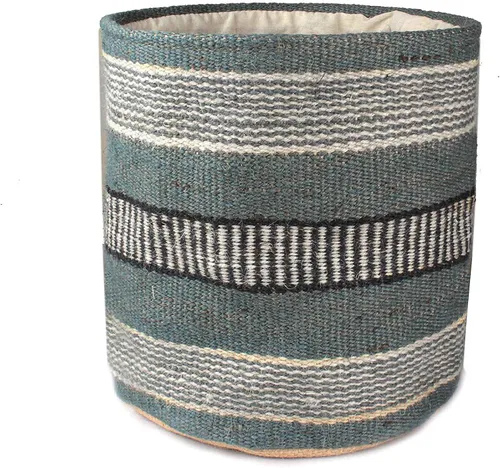 Miniatura 23 de Cesta de Maceta de Yute Resistente, Cesta Tejida Moderna, Maceta para Flores, Maceteros de Interior para Suelo, Cesta Organizadora de Almacenamiento