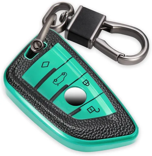 Miniatura 21 de Funda para llavero Jeep con llavero trenzado de diamante de lujo, funda suave mejorada para Wrangler Rubicon Gladiator JL JLU JT Sahara JLU Flip