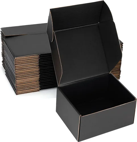 Miniatura 23 de Cajas de envío pequeñas de 9 x 6 x 2 pulgadas (paquete de 25) – Cajas de cartón corrugado blancas resistentes para pequeñas empresas, comercio Blanco
