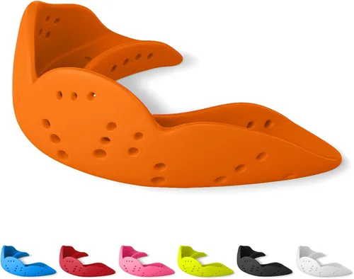 SISU Aero - Protectores bucales 0.06 pulgadas, ajuste a la medida, protector bucal deportivo, para jóvenes y adultos, S