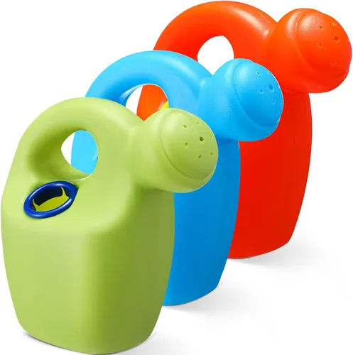 Lunmon 6 regaderas de plástico para niños, mini regaderas a granel para niños pequeños, flores, jardín, arena, playa, juguete, herramientas de