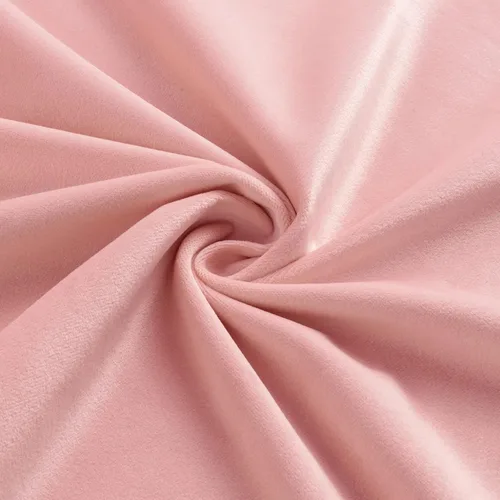 Miniatura 4 de Furnimart Silla de escritorio sin brazos rosa, silla de tocador giratoria de terciopelo con patas doradas, linda silla de tareas con ruedas