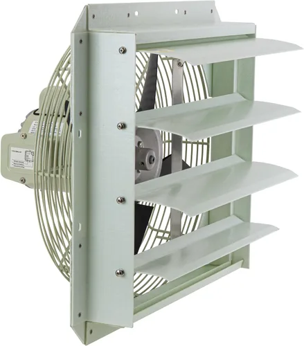 Miniatura 8 de iLIVING Ventilador Extractor de Persiana Montado en la Pared de 16 pulgadas, Persiana Automática, con Termostato y Controlador de Velocidad