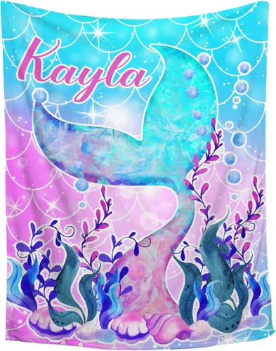 Miniatura 34 de Manta personalizada de franela de vellón de mariposa para bebé, manta de regalo personalizada con nombre, manta ligera y suave, bonita manta