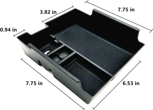 Miniatura 3 de Compatible con Ford Explorer 2012 2013 2014 2015 2016 2017 2018 2019 Organizador de bandeja para consola central, caja de almacenamiento secundario