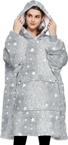 Miniatura 58 de KFUBUO Manta portátil con capucha de sherpa para niños, todos los patrones, sudadera de gran tamaño con bolsillo, regalos de cumpleaños para niñas