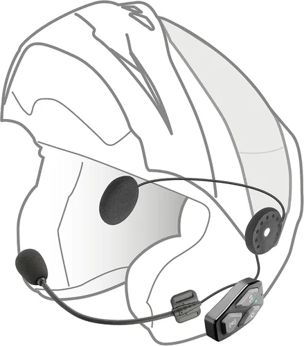 Miniatura 3 de INTERPHONE UCOM3 - Sistema de comunicación Bluetooth para motocicleta - 2 conductores de hasta 500 Mt de alcance - Batería 10 horas - Cascos