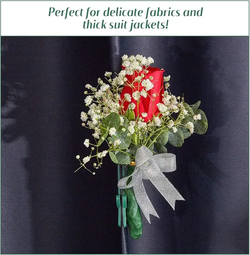 Miniatura 6 de WILLBOND 30 pares de imanes florales para boutonniere, broches de ramillete magnéticos para ramilletes de novia hechos a mano, ramilletes de boda