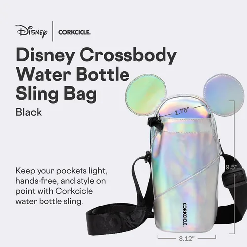 Miniatura 2 de Corkcicle Bolsa cruzada para botella de agua, correa ajustable, bolsillo interior acolchado, se adapta a vasos de 16 a 40 onzas, regalo de verano