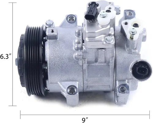 Miniatura 2 de Compresor de CA y embrague de A/C compatible con 2011 2012 2013 2014 para Toyota Corolla 1.8L 1798cc y para Toyota Matrix Base Wagon 4 puertas 1.8L