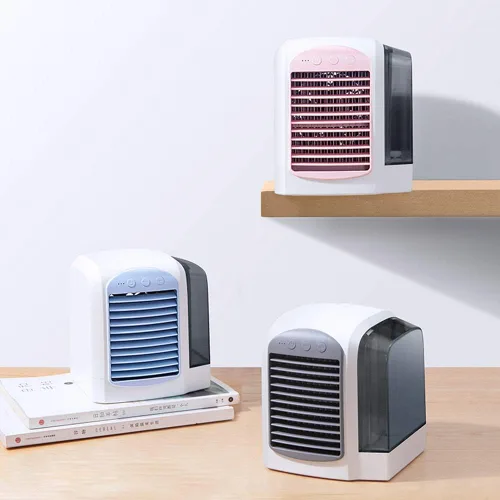 Miniatura 3 de Mini enfriador de aire personal, enfriadores compactos USB, enfriador de ventilador portátil con tanque de agua, para el hogar, oficina, dormitorio