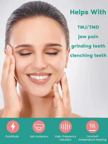 Miniatura 5 de SandoKare TMJ Relief Products Mandíbula, Masajeador de Alivio TMJ, Vibración y Calentamiento, Diseño Ergonómico Multi-Aguja Herramienta de Masaje