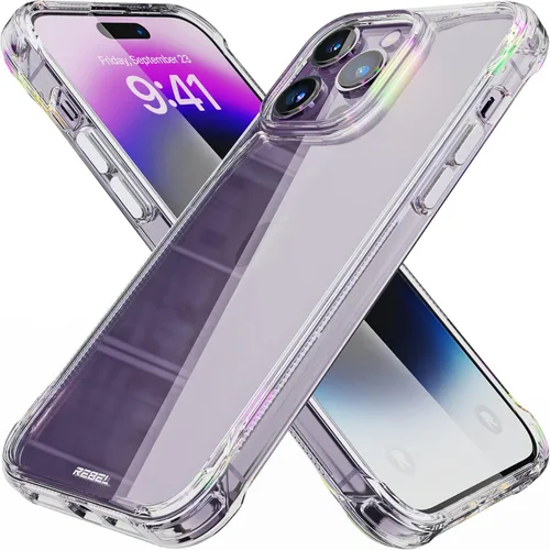 Miniatura 42 de Phone REBEL - Funda transparente para iPhone 14 Plus [Serie esmerilada Gen-4], textura mate translúcida, no se pone amarilla, protectores a prueba