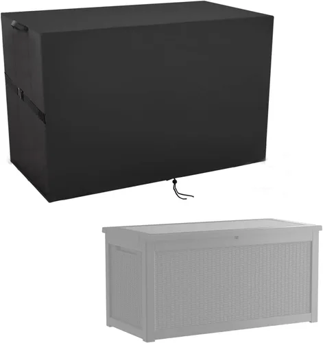Miniatura 8 de Cubierta de Caja de Almacenamiento Exterior, Cubierta Impermeable de Resina para Contenedor de Almacenamiento, Cubiertas de Caja de Cubierta