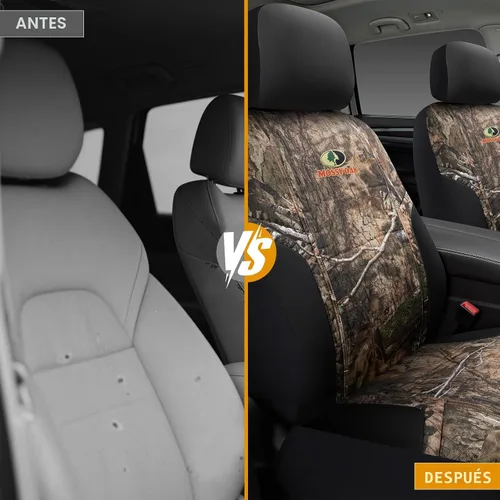 Miniatura 6 de MOSSY OAK Fundas de asiento de camuflaje con respaldo bajo, compatibles con airbag, ajuste universal, se adaptan a la mayoría de asientos
