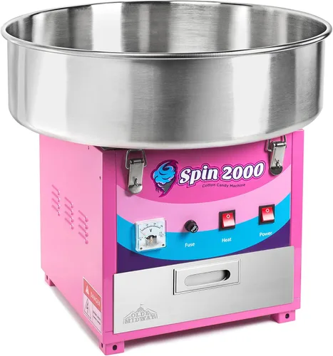 Olde Midway - Máquina comercial eléctrica para hacer algodón de azúcar y caramelo - SPIN 2000