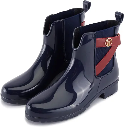 Miniatura 2 de Alexis Leroy Botas de lluvia cortas impermeables con correa y diseño de hardware