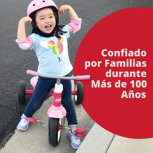 Miniatura 4 de Radio Flyer Triciclo Red Rider para edades de 2.5 a 5 años, bicicleta de tres ruedas para niños pequeños, triciclo para niños, juguete de montar al