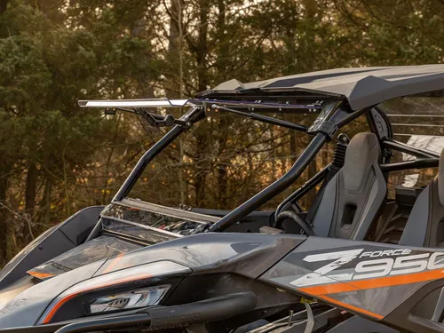 Miniatura 5 de SuperATV - Parabrisas UTV de policarbonato resistente a los arañazos de 1/4 pulgadas para CFMoto ZForce 950 2020-2022 Posiciones completas, medias