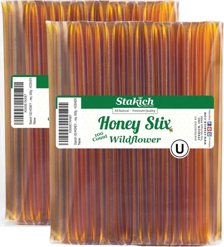 Miniatura 12 de Stakich Stix de Miel de Flor Silvestre (100 Stix)