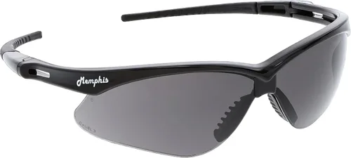 Miniatura 7 de MCR Safety Gafas de Seguridad MP118 Lentes de Policarbonato con Espejo Azul con Protección UV y Revestimiento Resistente a Rayones, Marco Negro, 1