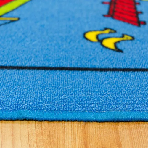 Miniatura 5 de Champion Rugs Alfombra para niños/habitación de bebé/guardería/aula/sala de juegos. Carreteras. Ciudad. Ciudad. Pistas de autos de carreras.