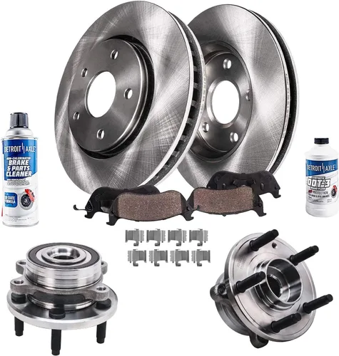 Miniatura 18 de Detroit Axle - 4 rotores de freno para Ford 2012 2013 2014 F-150 Lobo, repuesto de rotores de freno de disco: rotor delantero de 13.78 pulgadas
