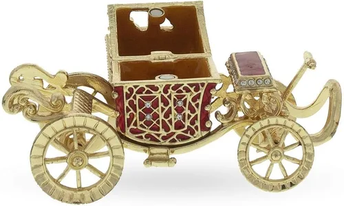 Miniatura 4 de BestPysanky Estatuilla de caja de joyería de entrenador de coronación