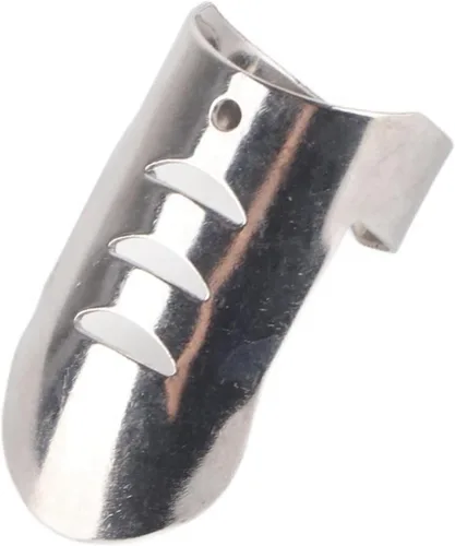 Miniatura 9 de TOPINCN Protector de dedos de acero inoxidable, 4 unidades, protector de dedos para evitar daños al cortar