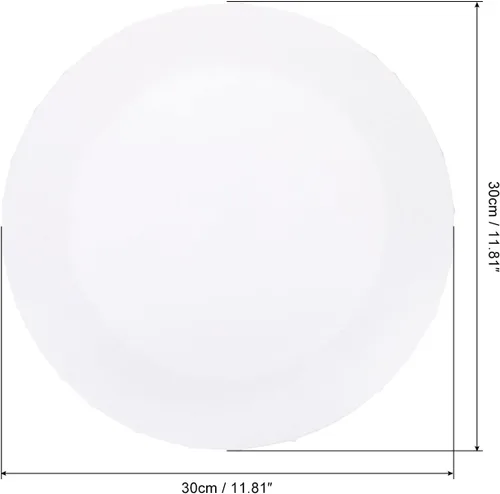 Miniatura 2 de PATIKIL Paneles de lienzos de pintura para pintura, paquete de 4 paneles redondos de madera de 12 x 12 pulgadas, paneles de arte en blanco estirados