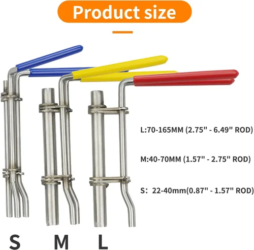 Miniatura 5 de Kit Instalador de Sellos Mejiao 3 piezas Herramienta de Instalación de Sellos Grande, Mediano y Pequeño Herramienta de Sello de Cilindro Hidráulico