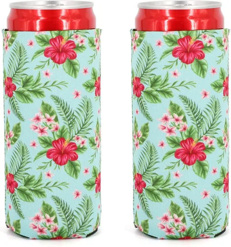Miniatura 18 de 2 Fundas de neopreno para enfriar latas largas de cerveza, fundas para lata de cerveza plegables, fundas para enfriar latas, adecuadas para bebidas