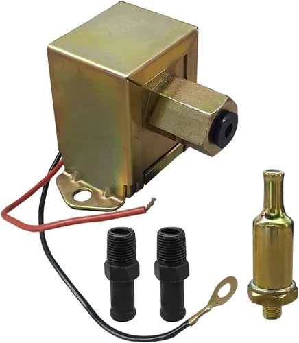 Bomba de combustible eléctrica EP014 de 12 V con kit de instalación - 2.5-4 PSI Universal Standard Autocebante Gas Diesel en línea Bomba de