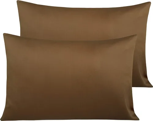 Miniatura 49 de NTBAY Fundas de Almohada de Algodón Egipcio Queen - Juego de 2, Fundas de Almohada de Algodón de 500 Hilos - Fundas de Almohada Suaves y Rosa