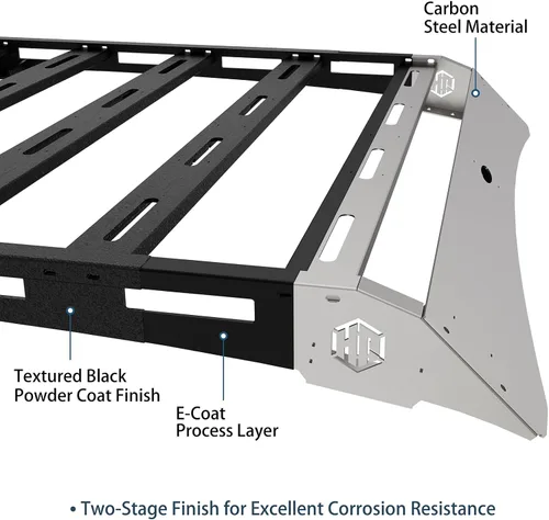 Miniatura 7 de Hooke Road portaequipajes para techo Tacoma Double Cab con cesta superior para almacenamiento de equipaje y carga para Toyota Tacoma 2ª y 3ª