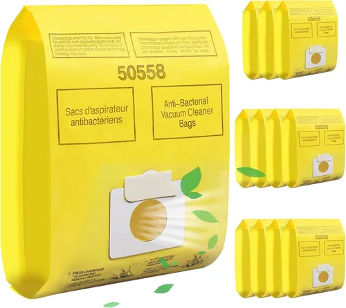 Paquete de 12 bolsas para aspiradora tipo C/Q 50558 compatibles con Kenm.ore Canister Type C/Q 5055,50557,50558