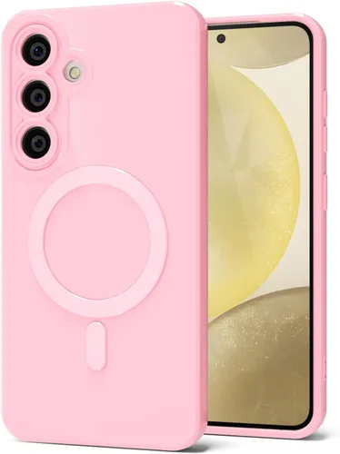 Miniatura 39 de Svanove para Samsung Galaxy S22 Funda de teléfono de silicona magnética, compatible con Magsafe, linda para mujeres, brillante color brillante, gel