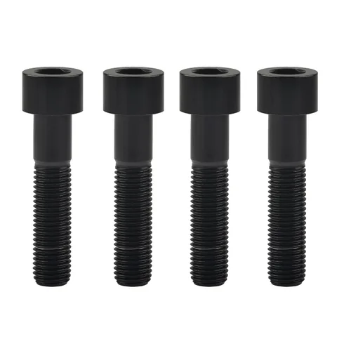 Miniatura 10 de Tornillos Allen de cabeza hueca de titanio M10 20 25 30 35 40 45 50 55 2.362 in Tornillos paquete de 4 (M10 x 0.787 in, paso 0.049 in, negro)