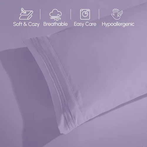 Miniatura 8 de Elegant Comfort - Juego de ropa de cama resistente a arrugas y decoloración más acogedor, sábana bajera elástica en todo el contorno, bolsillo