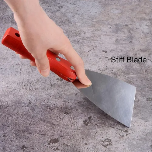Miniatura 5 de uxcell Raspador de masilla 1" acero inoxidable masilla cuchillos mango de madera para yeso masilla masilla